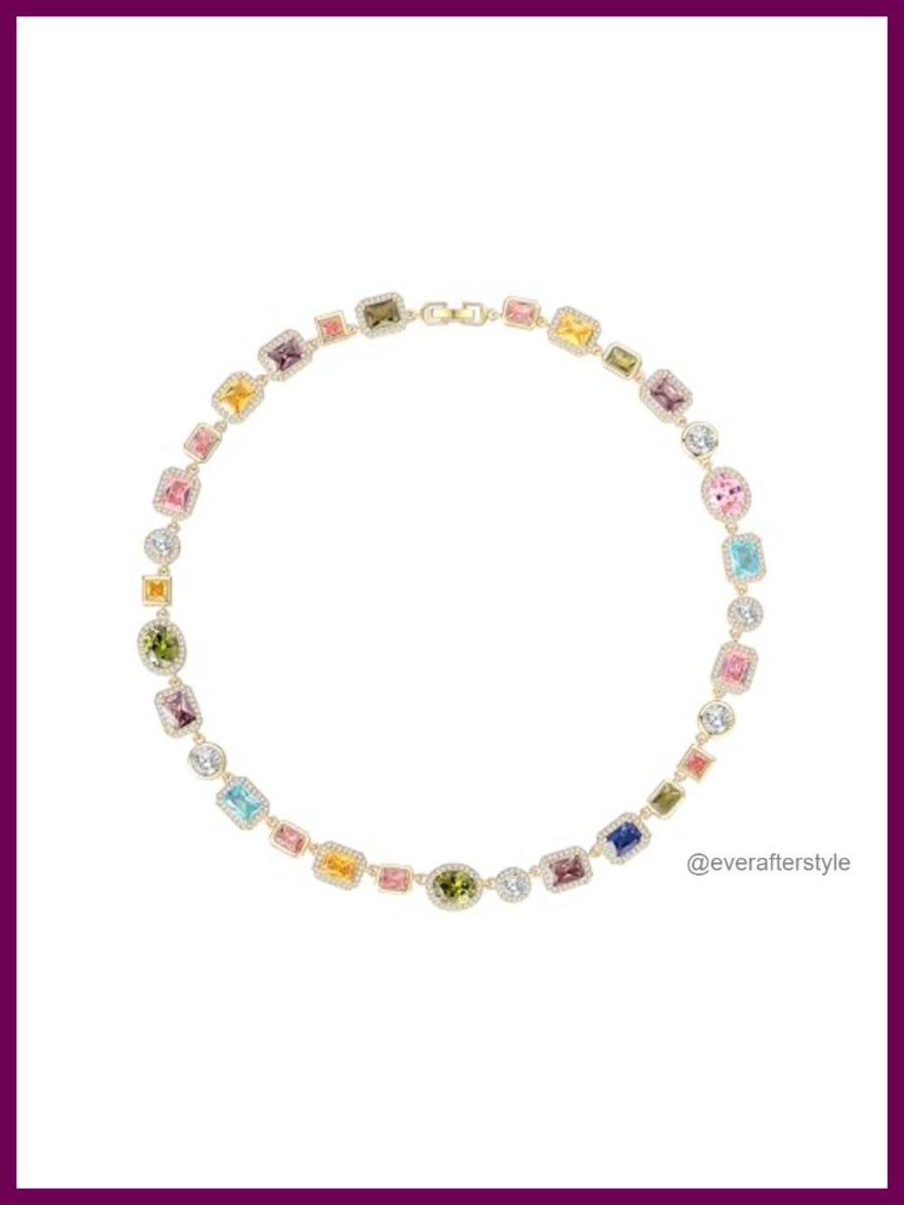 Mens Womens Tennis Necklace Cubic Zirconia Chain Vintage Statement